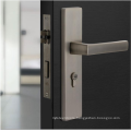 American bedroom door handle lock modern simple solid wood door lock quiet indoor lock